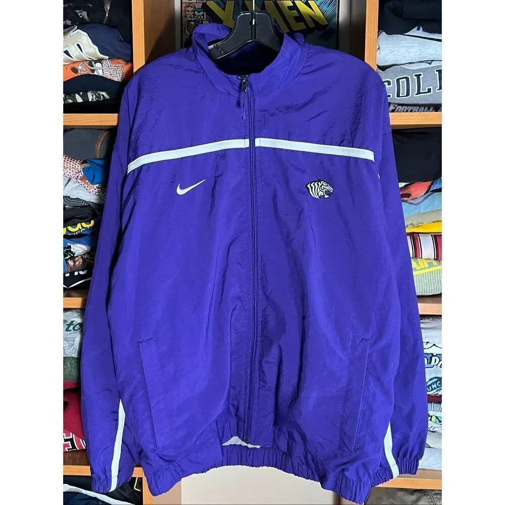 Vintage Nike Team Ouachita Baptist University Tigers Full Zip Jacket
